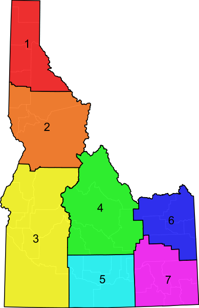 File:Idaho Regional Hunt Units.svg