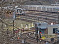 "Jamaica Yard, view of R160 an R46, Mar 2013, Jamaica Yard.jpg