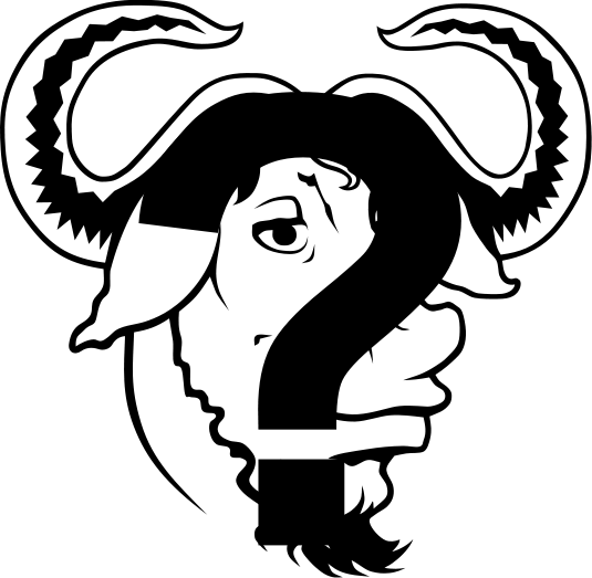 File:Heckert GNU white-question.svg